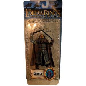 LOTR Return of the King Gimli Coronation Attire Figure Toy Biz 2004 NIB VTG